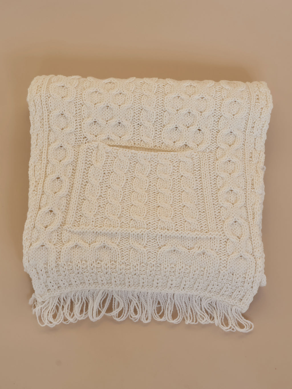 Shannon overgooier sjaal wit