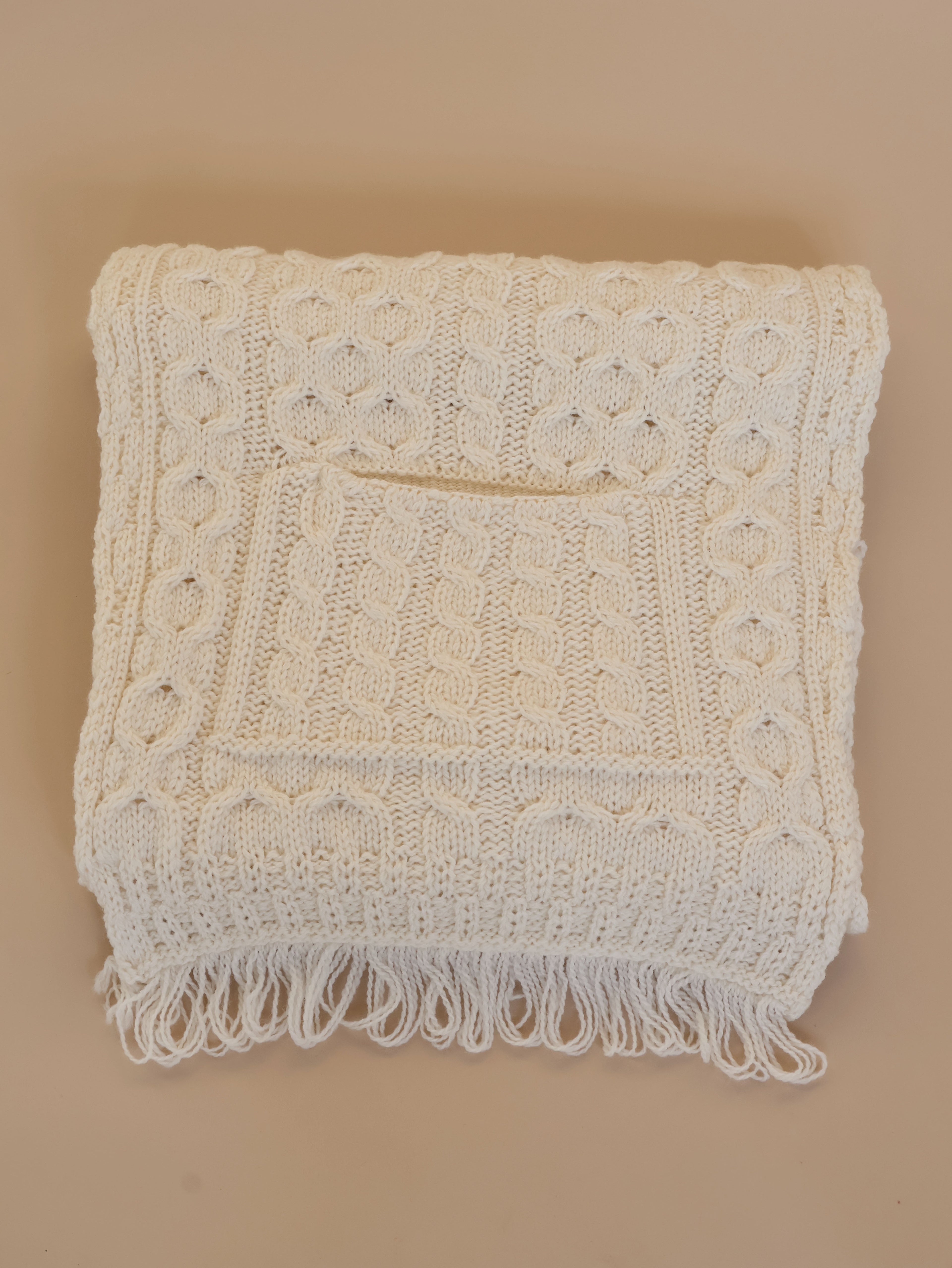 Shannon overgooier sjaal wit